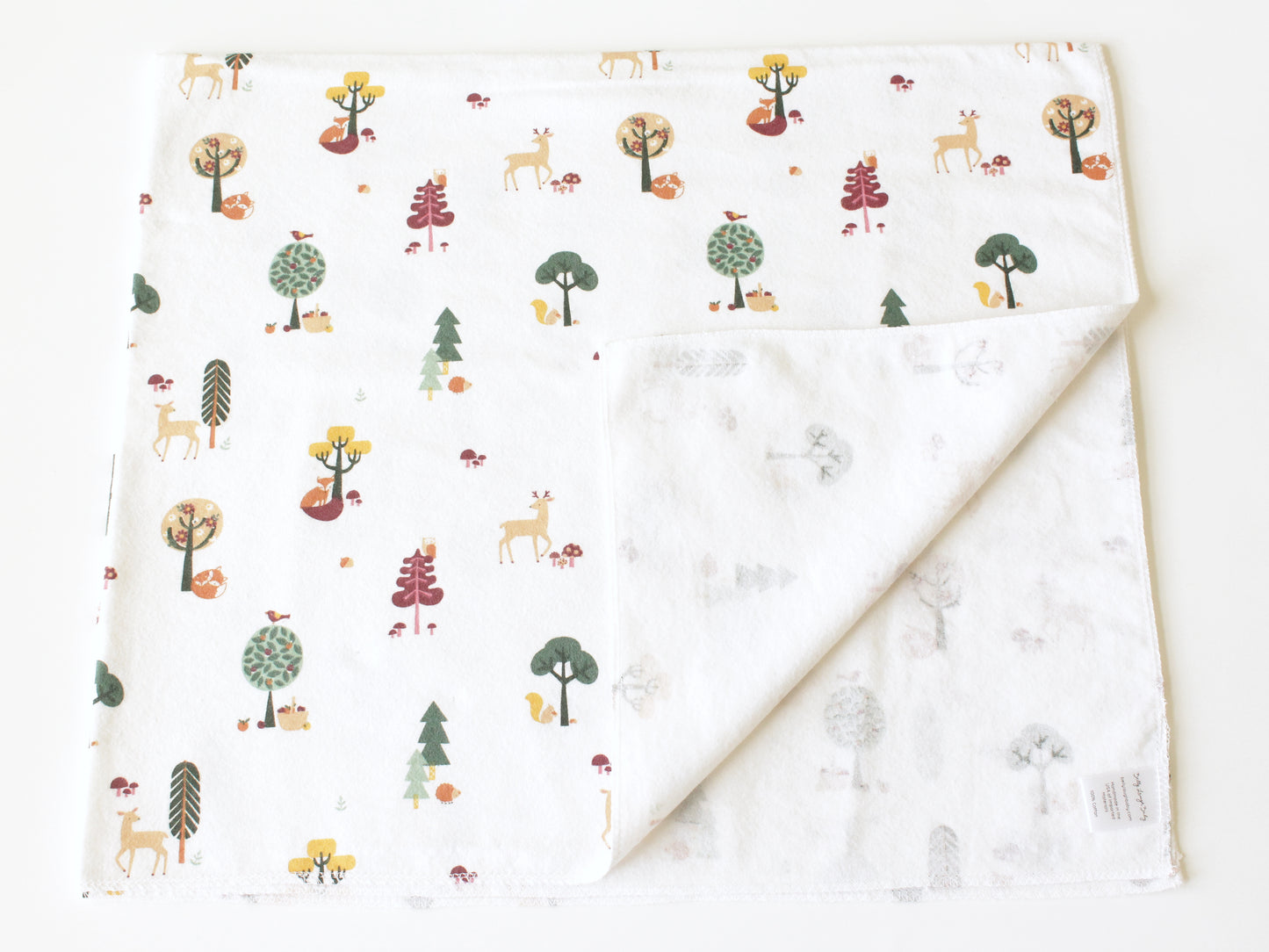Woodland Forest AnimalsExtra Large Flannel Receiving Blanket Swaddle | Gender Neutral Baby Shower Gift | CPSC Compliant