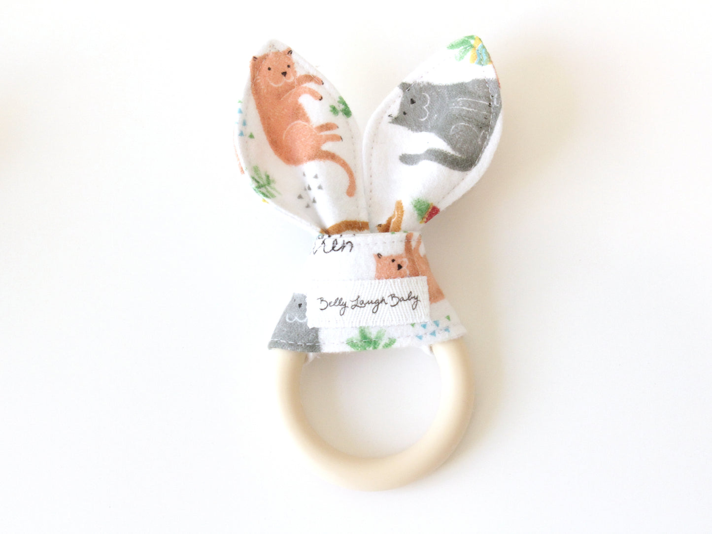 Peach Kitty Cat | New Baby Gift Basket for Girl | Newborn Baby Shower Gift Basket Gender Neutral | CPSC Compliant