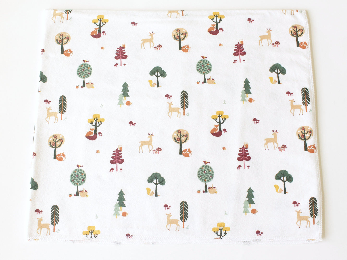 Woodland Forest AnimalsExtra Large Flannel Receiving Blanket Swaddle | Gender Neutral Baby Shower Gift | CPSC Compliant